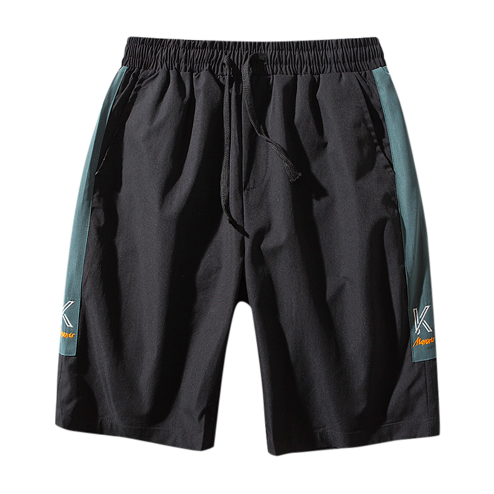 GYUJNB Shorts for Men - Men Summer Solid Color Pants Printed Drawstring ...