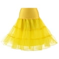 thumbnail image 1 of GYUJNB Women's 50s Petticoat Vintage Tulle Petticoat Puffy Tutu Skirts Crinoline Ballet Underskirts Half Tutu for Women Adults, 1 of 7