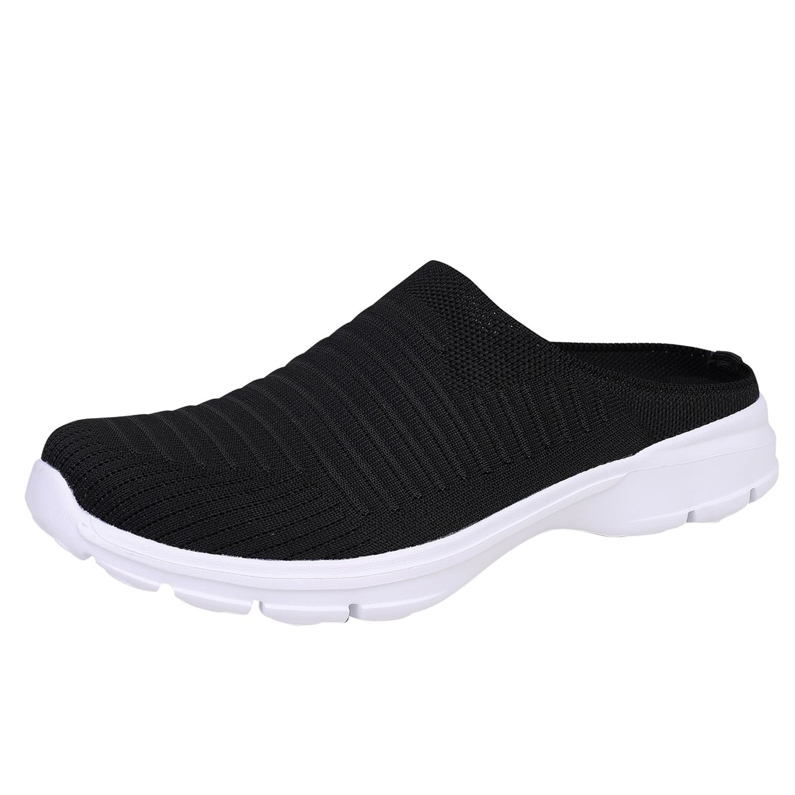 GYUJNB Women's Casual Slip on Half Shoes Breathable Arch Support