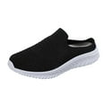 thumbnail image 1 of GYUJNB Women's Mules Shoes Slip on Sneakers Knit Flats Platform Lightweight Breathable Non-Slip Walking Shoes,Size 10, 1 of 8