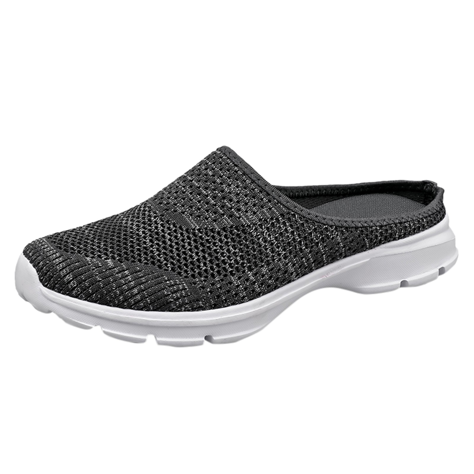 Gyujnb Womens Breathable Mesh Walking Mules Sneakers Open Back Slip On Shoessize 8 3384