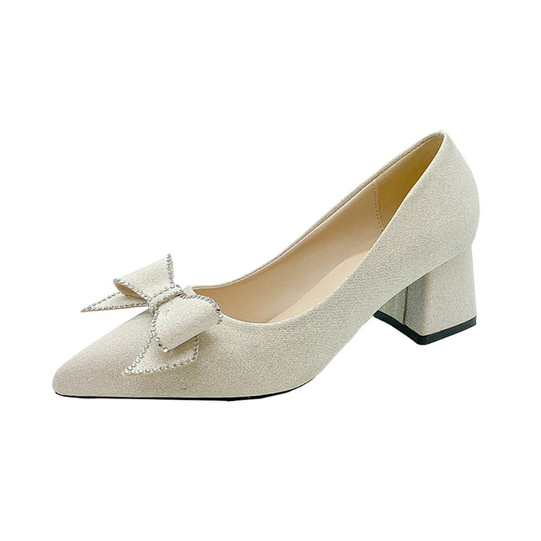 2.5 inch block heel pumps sale