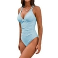 thumbnail image 1 of GYUJNB Womens One Piece Swimsuits Solid Color Beauty Back Swimsuit,XL, 1 of 8