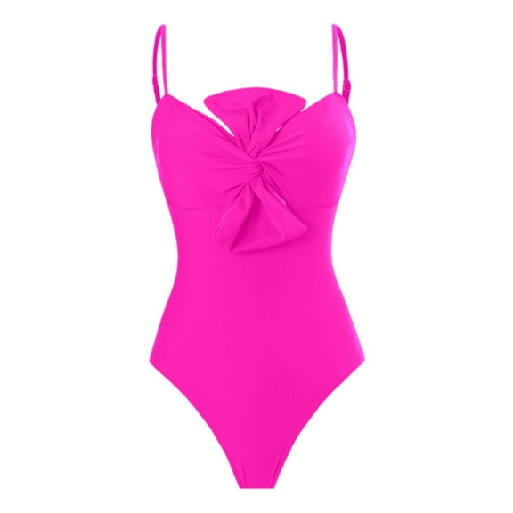 GYUJNB Womens One Piece Swimsuits Solid Swimsuit with Retro French Style ,M