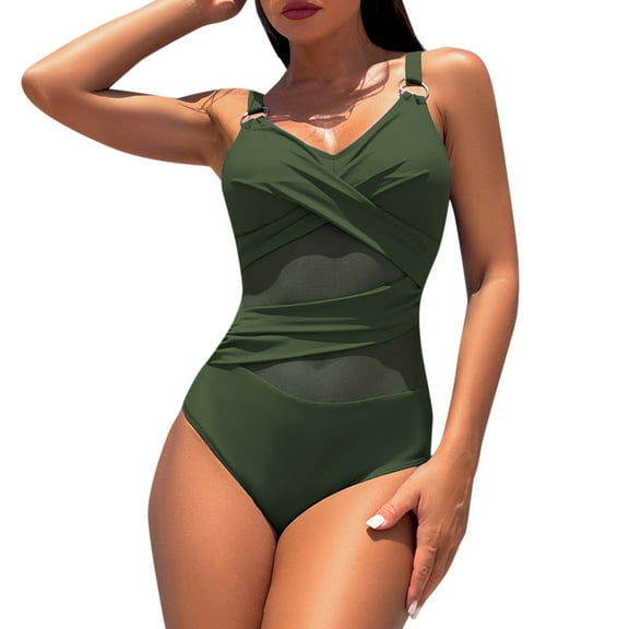 GYUJNB Womens One Piece Swimsuits Sporty and Bikini Swimsuit,XXL