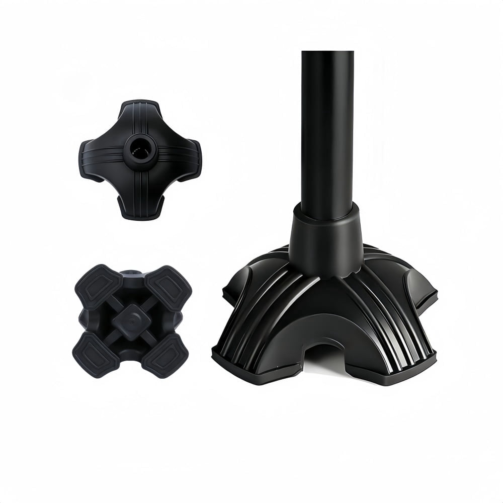 GYWHOOFT 2 PCS 4 Prong Cane Replacement Tips, Universal Fit for 0.75 ...