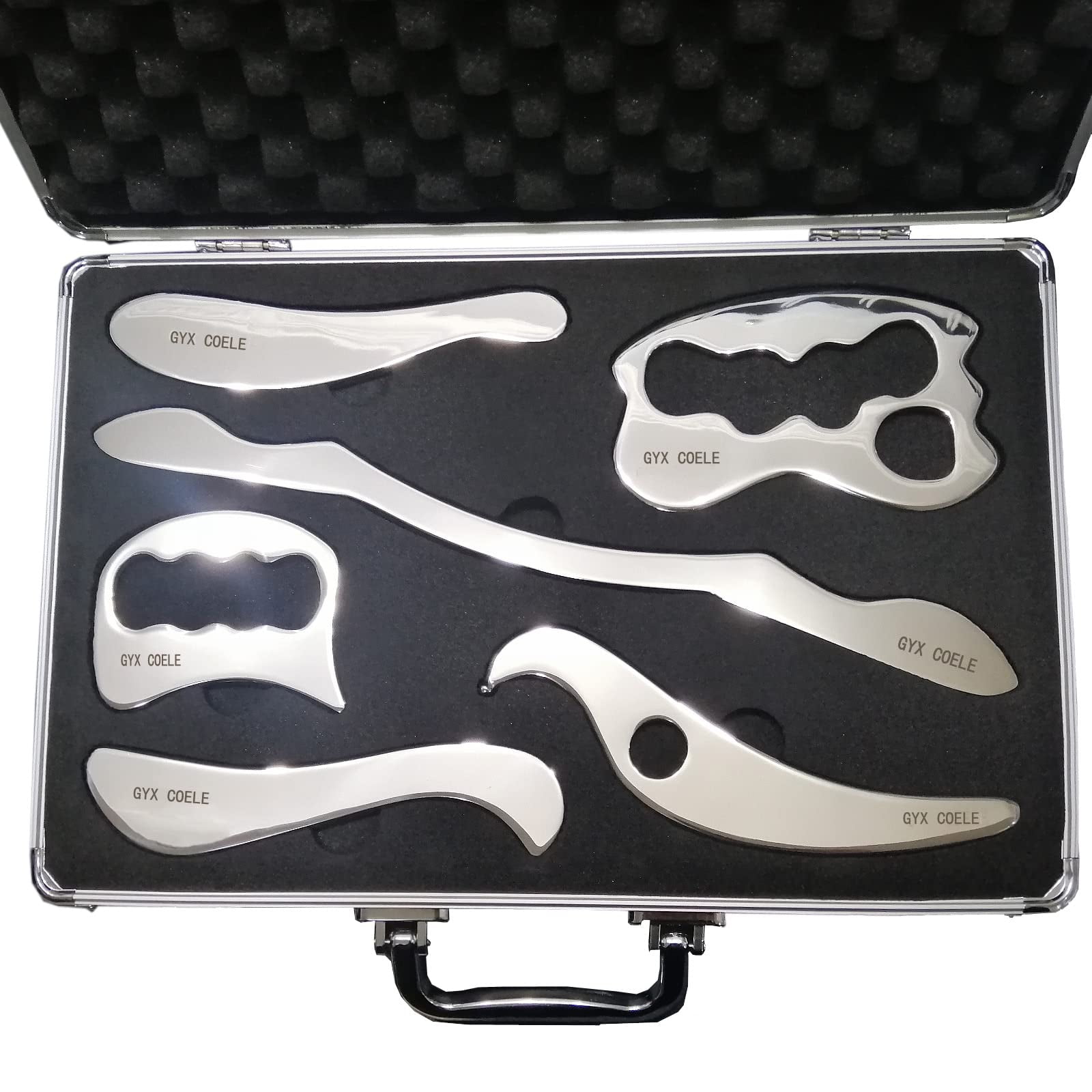 GYX COELE Stainless Steel OIF8 Gua Sha Scraping Massage Tool Set IASTM