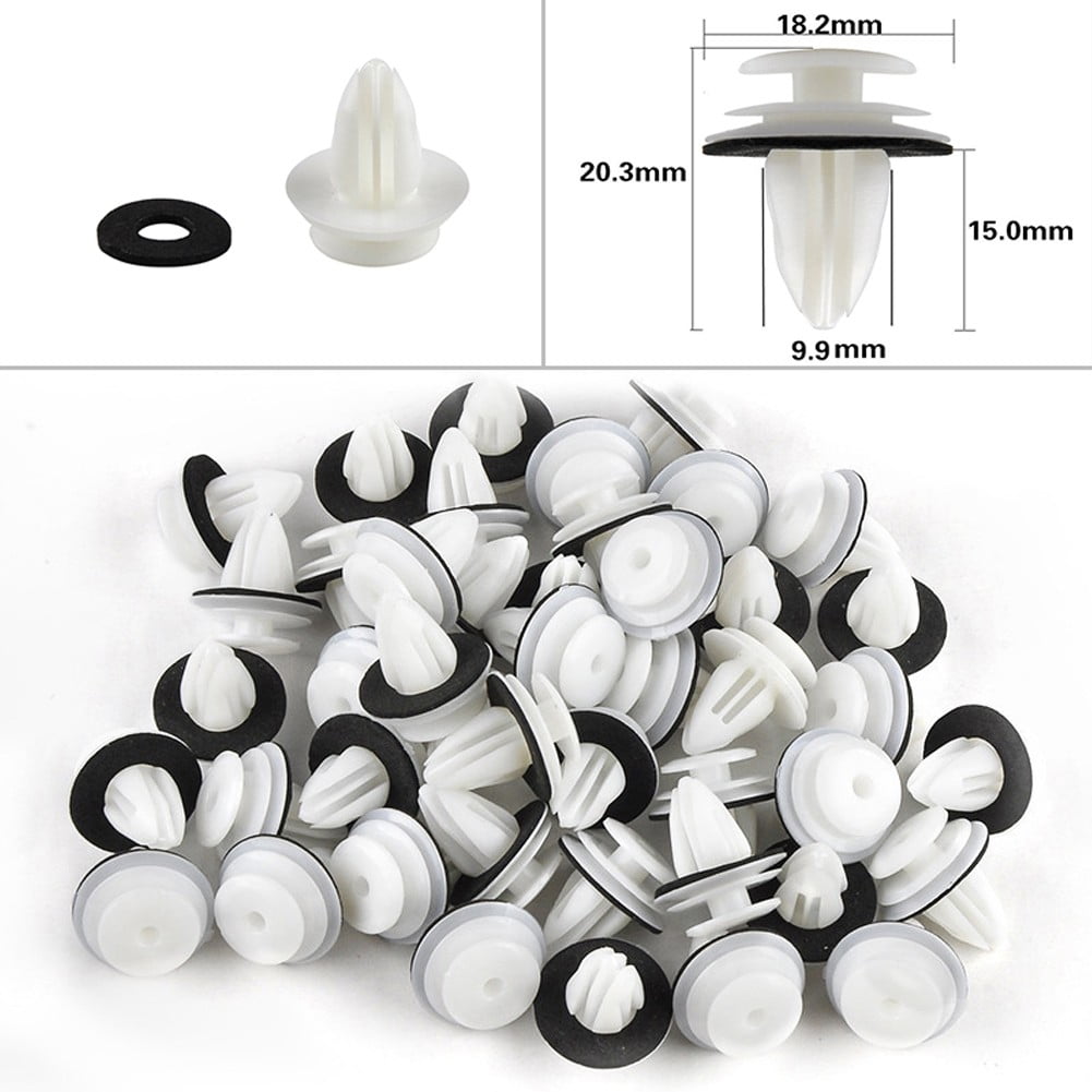 GYZEE 100Pcs Retaining Door Panel Clips Bumper Clips Interior Fender Screw Rivet