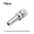 thumbnail image 1 of GYZEE 10Pcs 6Mm Misting Nozzle Fast Connect Mist Fog Sprayer Spray Nozzles Gardening 0.6mm, 1 of 8