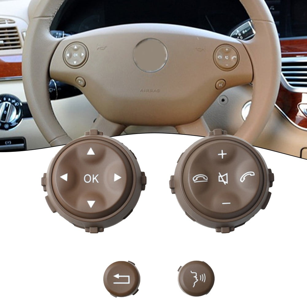 GYZEE 4X Steering Wheel Switch Button Fit For MercedesBenz W221 S