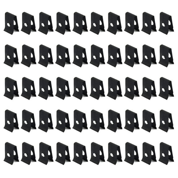 GYZEE 50pcs Metal Car Speed Fastener U-Nuts Self Tapping Screw Spire Clip Spring Plate