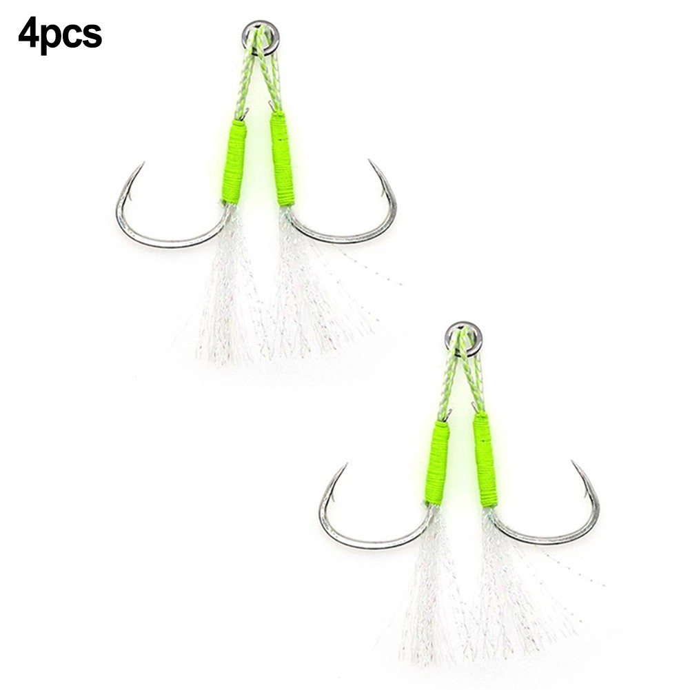 GYZEE Fly Fishing Hook With Luminous Fishing Hook Cast Jig Assist Hook