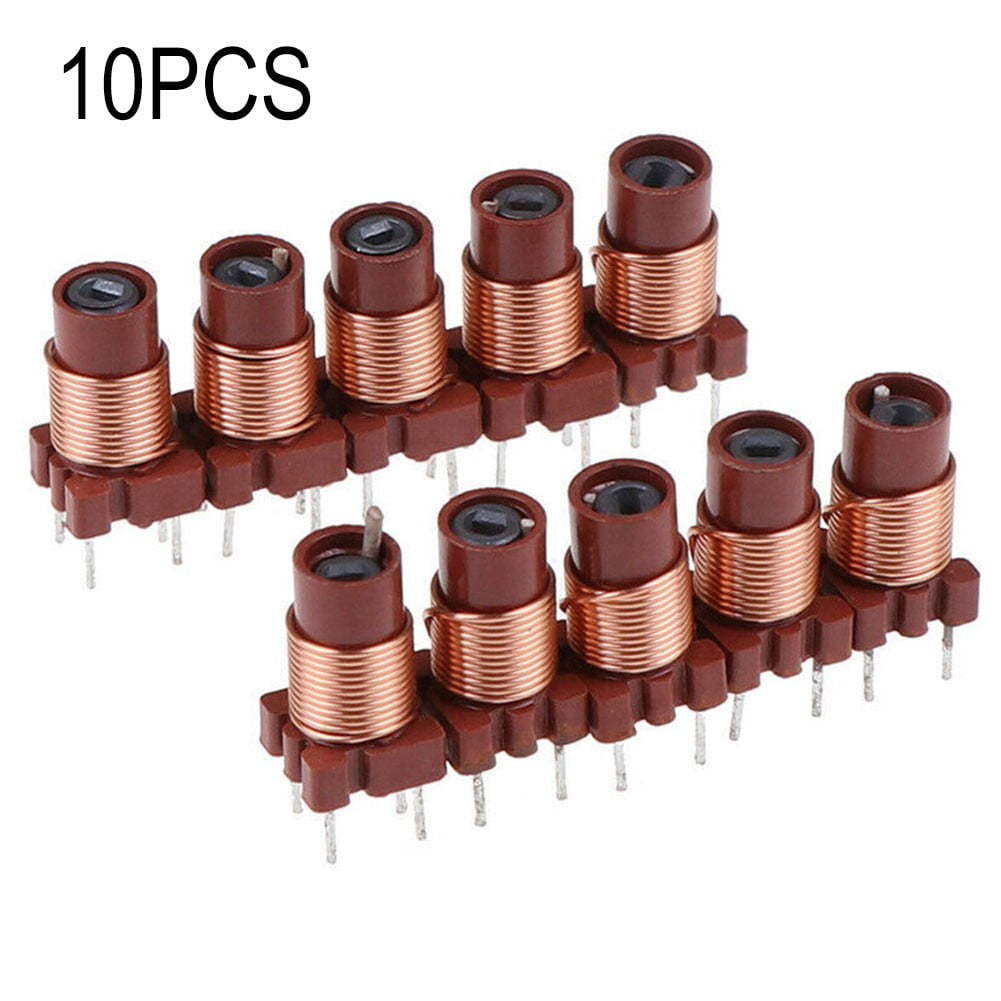 GYZEE Inductance High-Frequency Ferrite Core Inductor Adjustable 10Pcs 12T 0.6Uh-1.7Uh - image 1 of 8