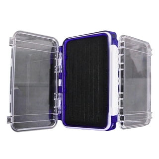 Augper Clearance Fishing Box - Waterproof Double Sided Tackle Organizer Case  for Your Trout and Bass Gear - Fly Box to Store Flies and Equipment Neatly  