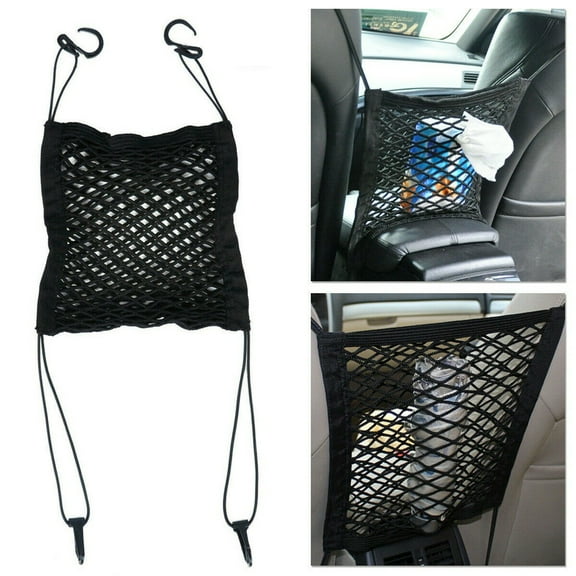 GYZEE Universal Car Trunk Storage Net Bag Cargo Elastic Car Seat Mesh Organizer Holder