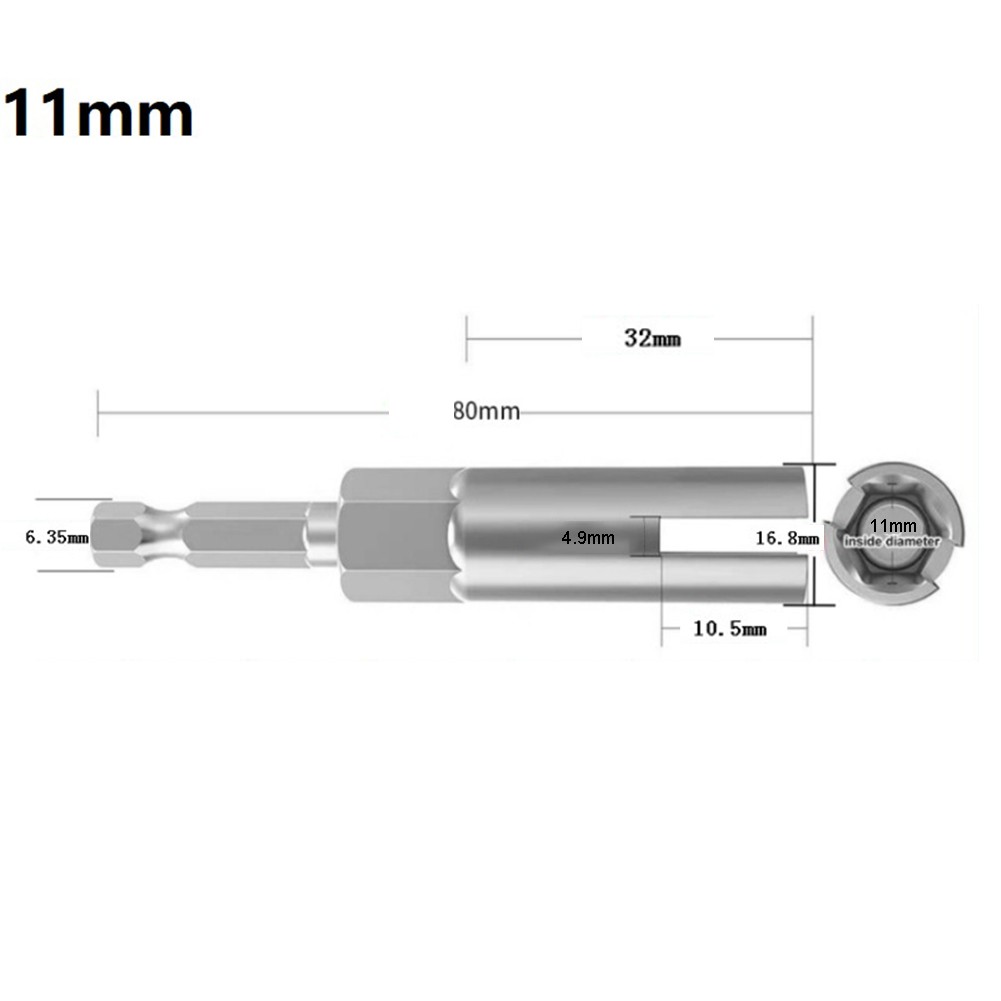 GYZEE Wing Nut Driver Slot Butterfly Bolt Socket Sleeve Wrench