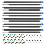 GYZJ Trampoline Straight Poles Replacement 6PCS, 8-16FT Universal Enclosure Poles