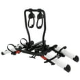 thumbnail image 1 of GYZJ E-Bike Rack with Ramp,Foldable Hitch Mount 2 Bikes Rack for Car Truck SUV RV,Up to 5-inch Fat Tire Electric Bike Carrier Rack 1.25"-2" Hitch Receiver(White), 1 of 9