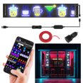 thumbnail image 1 of GYZJ 𝐋𝐄𝐃 𝐂𝐚𝐫 𝐒𝐢𝐠𝐧,Scrolling 𝐋𝐄𝐃 𝐒𝐢𝐠𝐧,Flexible LED RGB Color Sign,Bluetooth APP,DIY Design Animations,Text, Graffiti,Programmable LED Display for Store Car Bar Hotel(18.7''x4.7''), 1 of 4