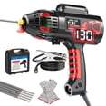 thumbnail image 1 of GZ GUOZHI 110V 130A Portable Handheld Stick ARC Welder Machine, Digital Display, IGBT Inverter, Ergonomic Design (3.7LB), 1 of 10