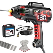 GZ GUOZHI 110V 130A Portable Handheld Stick ARC Welder Machine, Digital Display, IGBT Inverter, Ergonomic Design 3.7LB