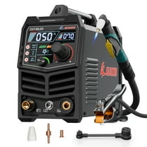 GZ GUOZHI 50A LED Plasma Cutter,110V/220V,IGBT Inverter,Digital Display,Front Pressure Gauge,Pre/Post Flow,2T/4T Mode,1/4" NPT,1/2"Clean Cut