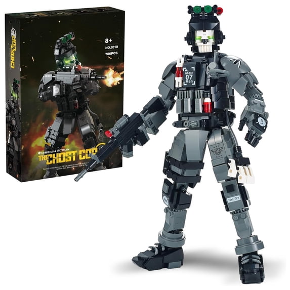 GZBrick Ghost Warriors Military Soldier Building Sets Compatible with Lego Army Men Mission Action I Figurefor Adults Boy