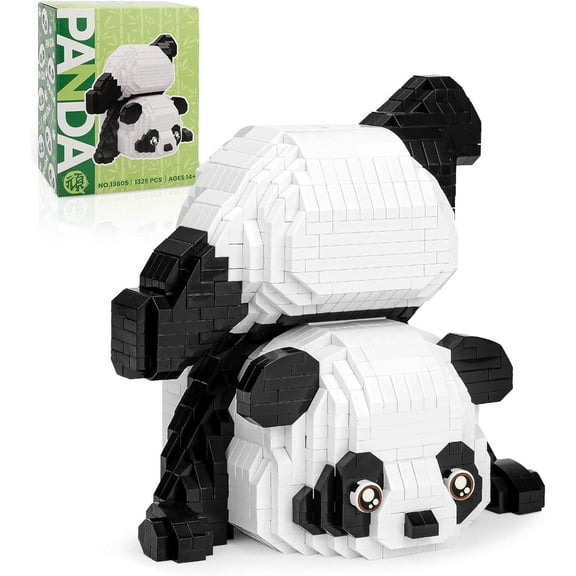 GZBrick Cute Panda Animals Building Set Home Decor for Adults Girls Not Compatible with Lego
