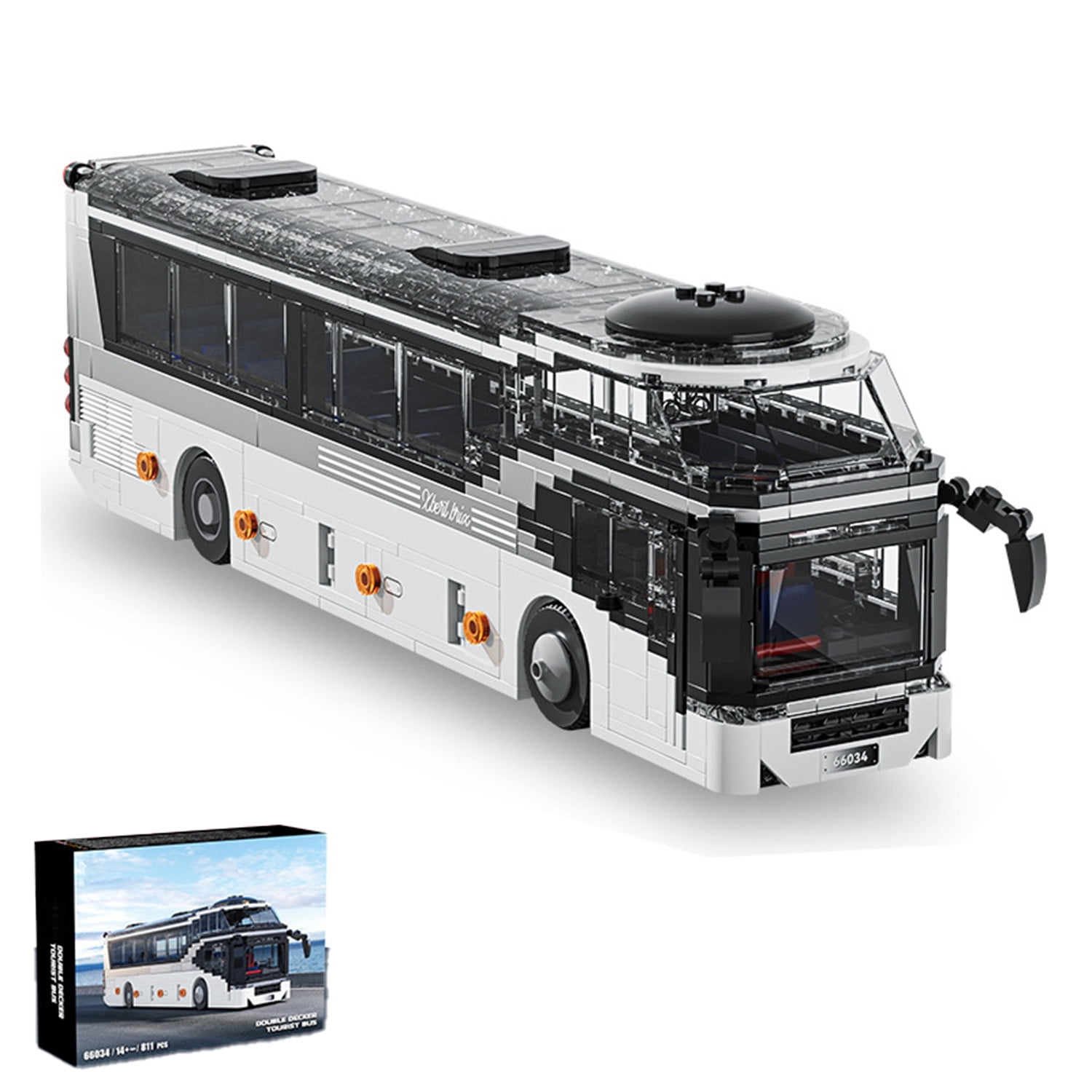 GZBrick Double Decker Tourist Bus Building Sets Compatible with