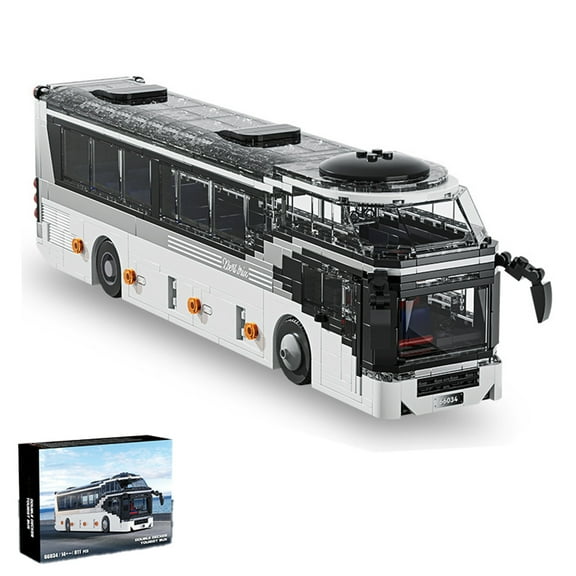 GZBrick Double Decker Tourist Bus Building Sets Compatible with Lego Cars for Adults Boy 811PCS