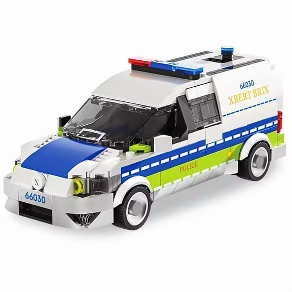 GZBrick Europan Police Van Building Sets Compatible with Lego Cars for Adults Boy 430PCS
