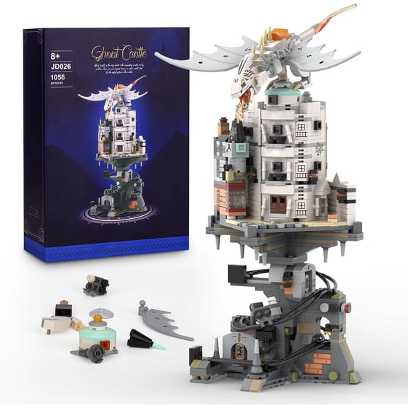 GZBrick Harry Castle Wizarding Bank Building Sets Dragon Castle Architecture for Adults Compatible with Lego
