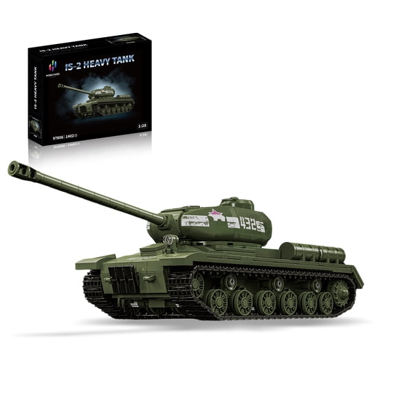 GZBrick IS-2 Heavy Tank Building Sets WW2 Military Toy for Adults Boy Compatible with Lego 1402PCS