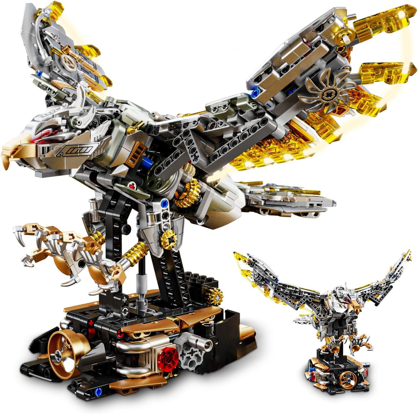 GZBrick, Mechanical Eagle Building Set, 1168PCS, Compatible with