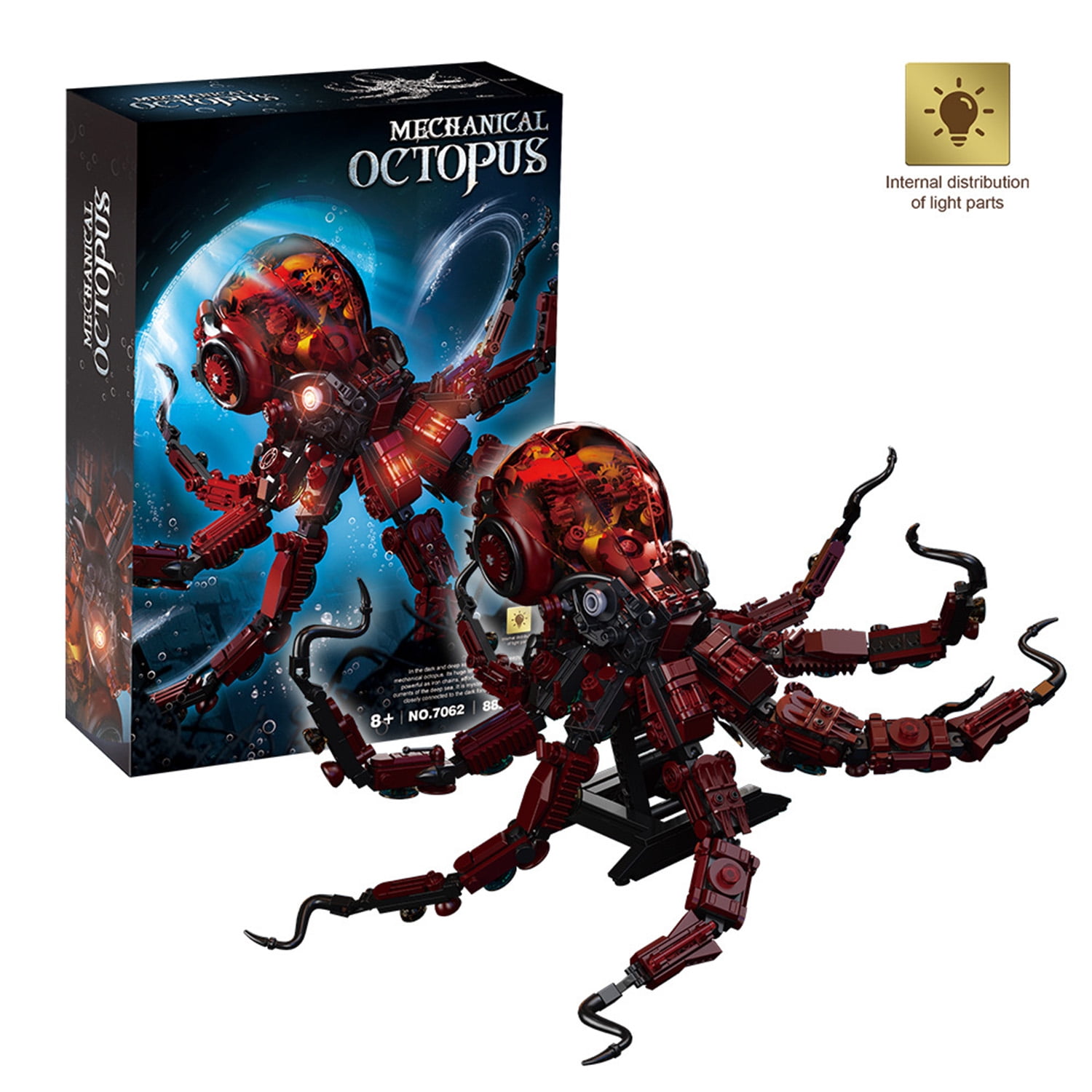 GZBrick Mechanical Octopus Building Sets Compatible with Lego