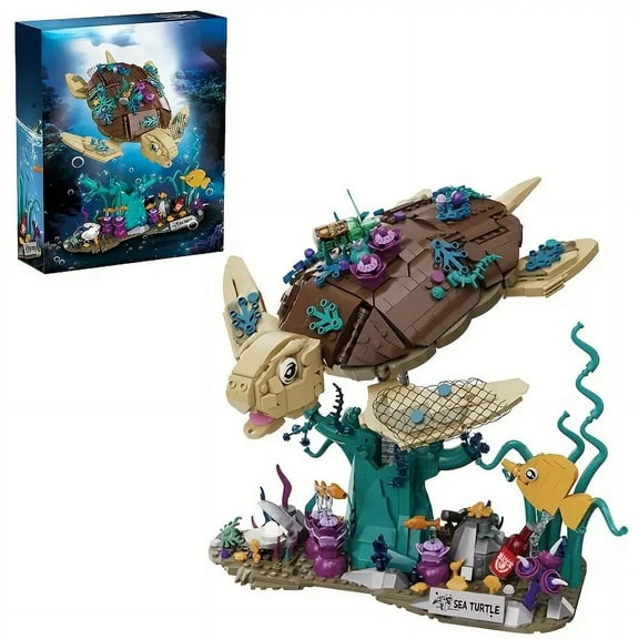 GZBrick Ocean Turtles Building Sets Compatible with Lego Toy Coral Reefs & Sea Creatures for Boys Girls 1271PCS