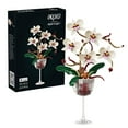 thumbnail image 1 of GZBrick Orchid Flowers Bouquet Building Sets with Coffee Cup Vase for Adults Girls Compatible with Lego, 1 of 9