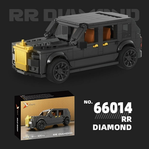 GZBrick RR Diamond Model Building Block Sets SUV Series Compatible with Lego Cars for Adults Boy 409PCS