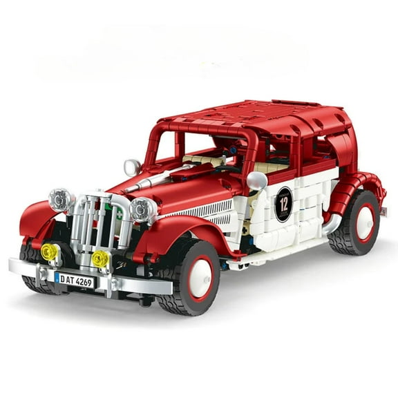 GZBrick Retro RC Car Building Sets Compatible with Lego Remote Control Model Kit for Adults Boys 916PCS
