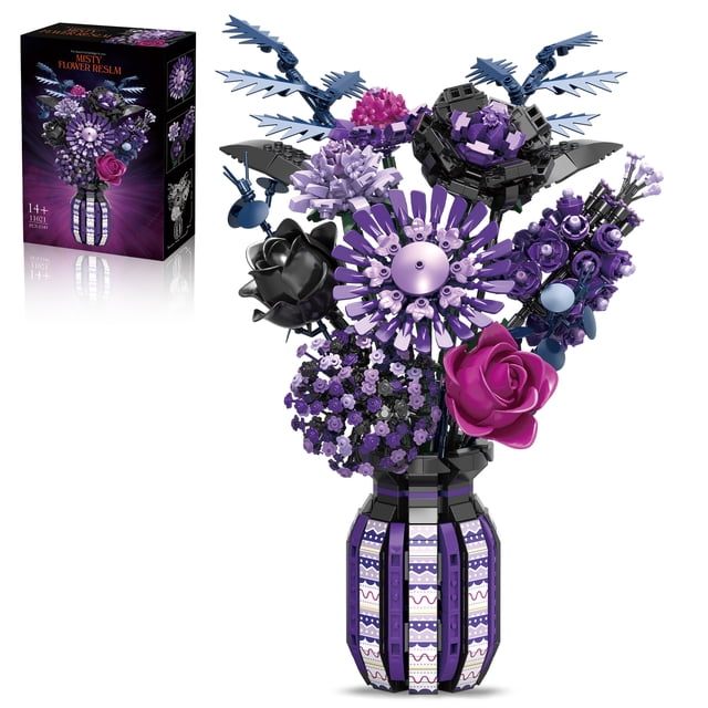 GZBrick Rose Sunflower Bouquet Building Block Sets Compatible with Lego ...