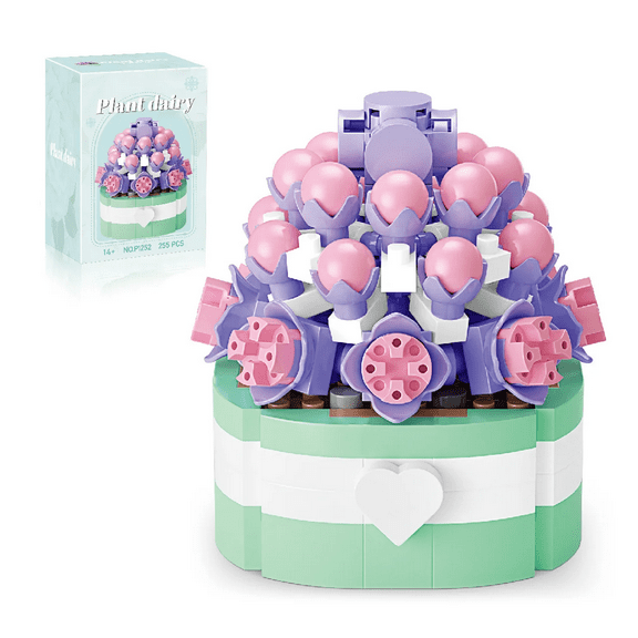 GZBrick Succulent Building Sets Not Compatible with Lego Flowers Mini Bonsai Blocks for Adults Girls