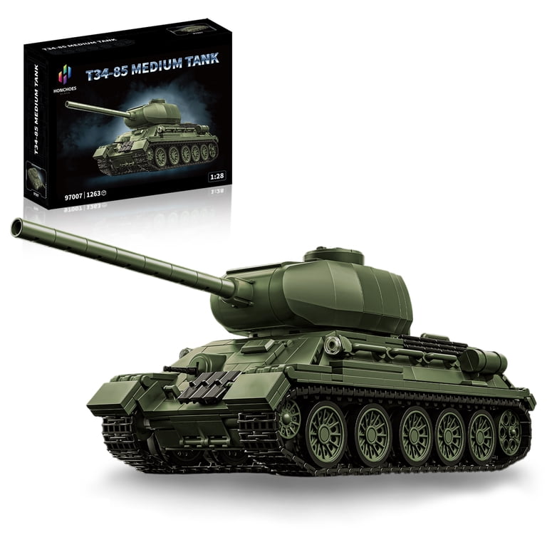 GZBrick T34-85 Medium Tank Building Sets WW2 Military Toy for