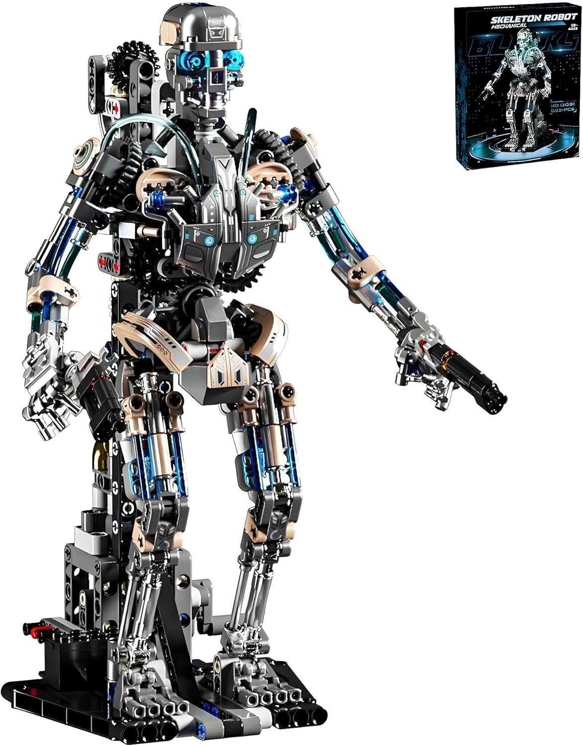 GZBrick Mechanical Skeleton Robot Building Sets Compatible with