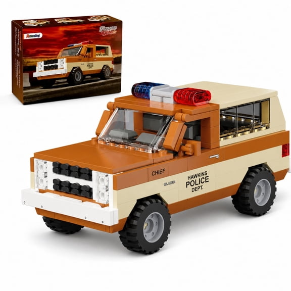 GZBrick Urban Police Headquarters Brick Kit, City Police Station Scene Building Blocks Compatible with Lego, Decorative Display Model for Adult Collectors