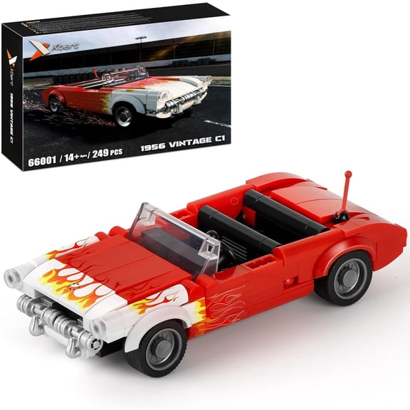 GZBrick Vintage C1 1956 Building Sets Compatible with Lego Cars for Adults Boy 249PCS