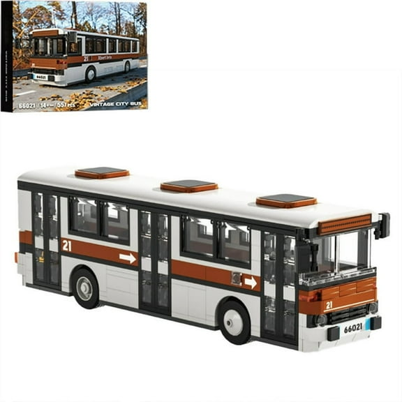 GZBrick Vintage City Bus Building Sets Compatible with Lego Cars for Adults Boy 557PCS