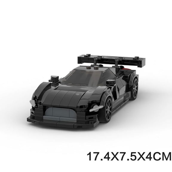 GZBricker 8-Stud Car Black McLaren 720S GT3 Building Set Technical Compatible with Lego Vehicle Model for Adults