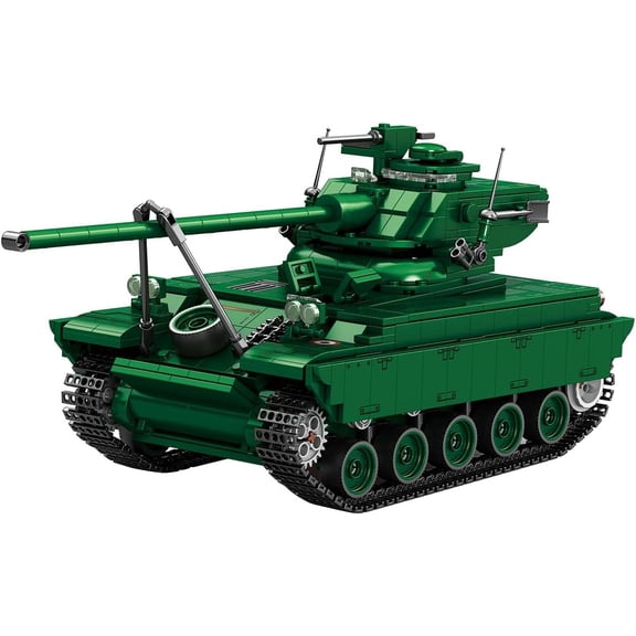 GZBricker AMX-13 Tank Building Sets, Compatible with Lego Army Military Armored Vehicles German Model Collectible for Adults Boys 14+ 1037PCS