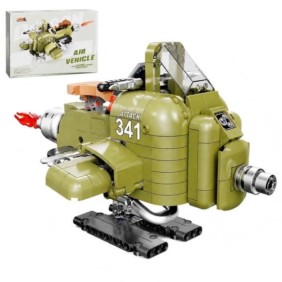 GZBricker Airplane Building Set Capsule Animation Compatible with Lego Vehicle Model Creative Decoration for Adults