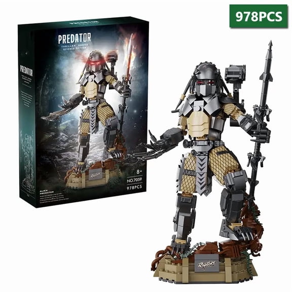 GZBricker Alien Predator Building Sets Compatible with Lego Figure Model With Base Ornament for Adults 14+ 978PCS